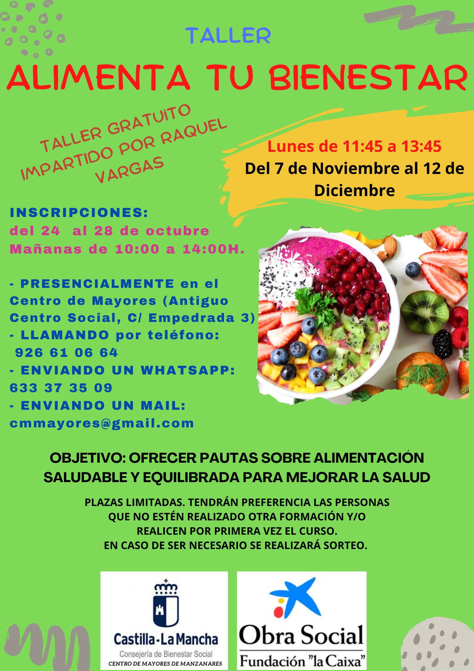 Taller Alimenta Tu Bienestar Programa Gente La Caixa Red