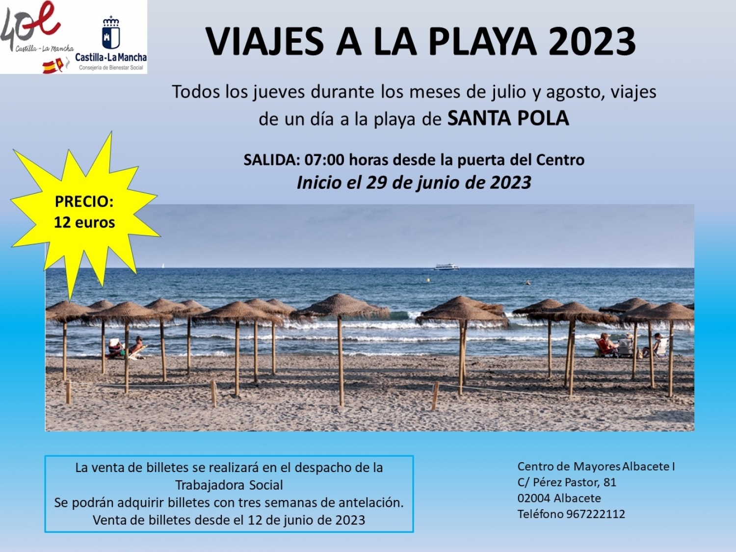 Viajes ala playa desde albacete